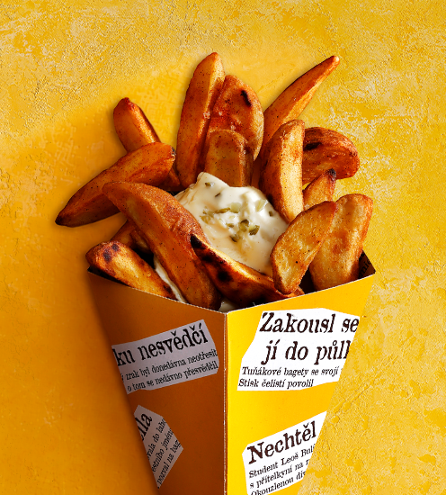 K bagetě patatas zdarma